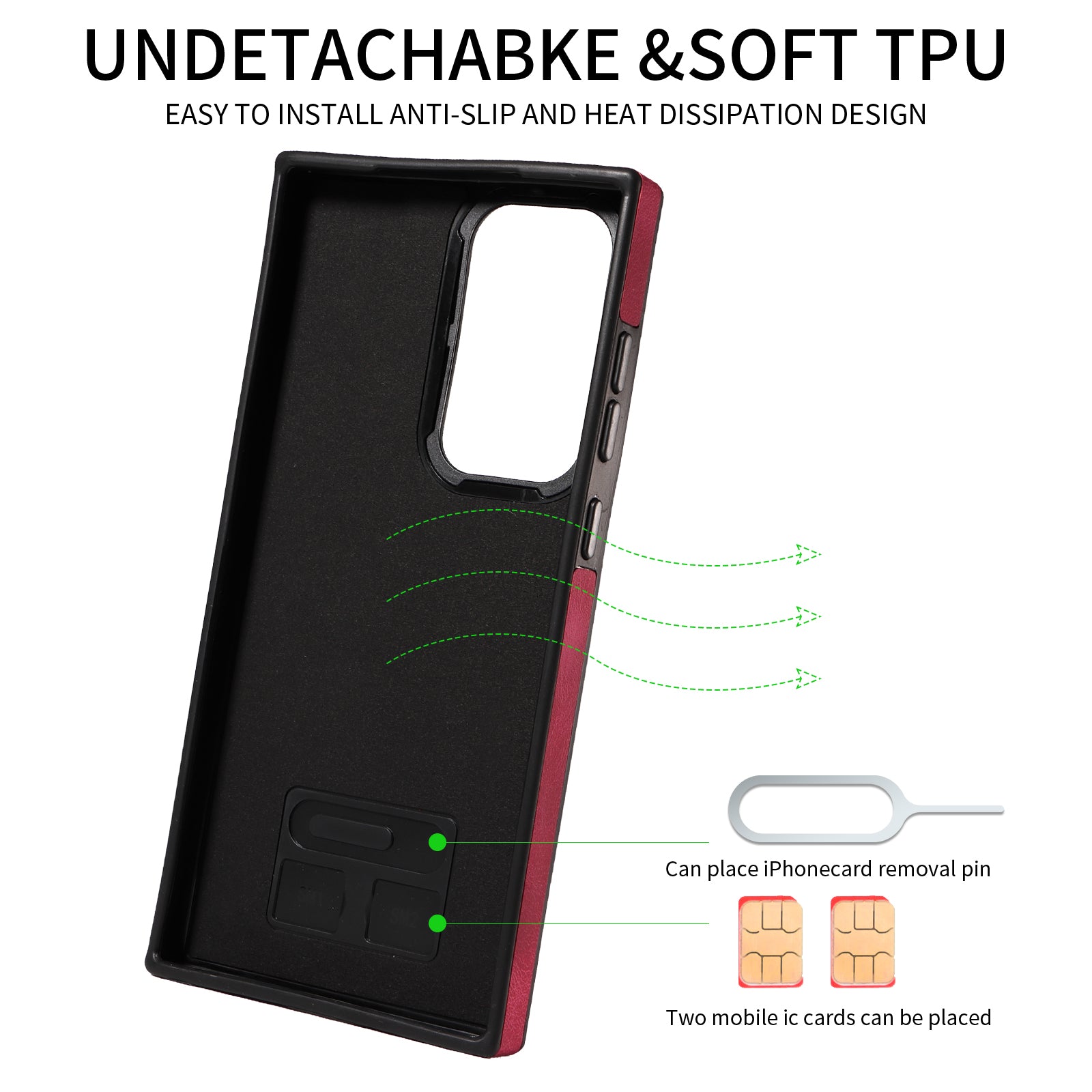 001 For Samsung Galaxy S23 Ultra PU Leather TPU Card Holder Phone Case Ring Kickstand Skin-touch Cover 001 For Samsung Galaxy S23 Ultra PU Leather TPU Card Holder Phone Case Ring Kickstand Skin-touch Cover